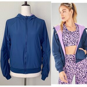Fabletics Amara Blue Purple Reversible Women’s Jacket